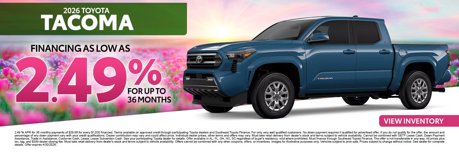 2026 Toyota Tacoma for Sale in Greenwood, SC