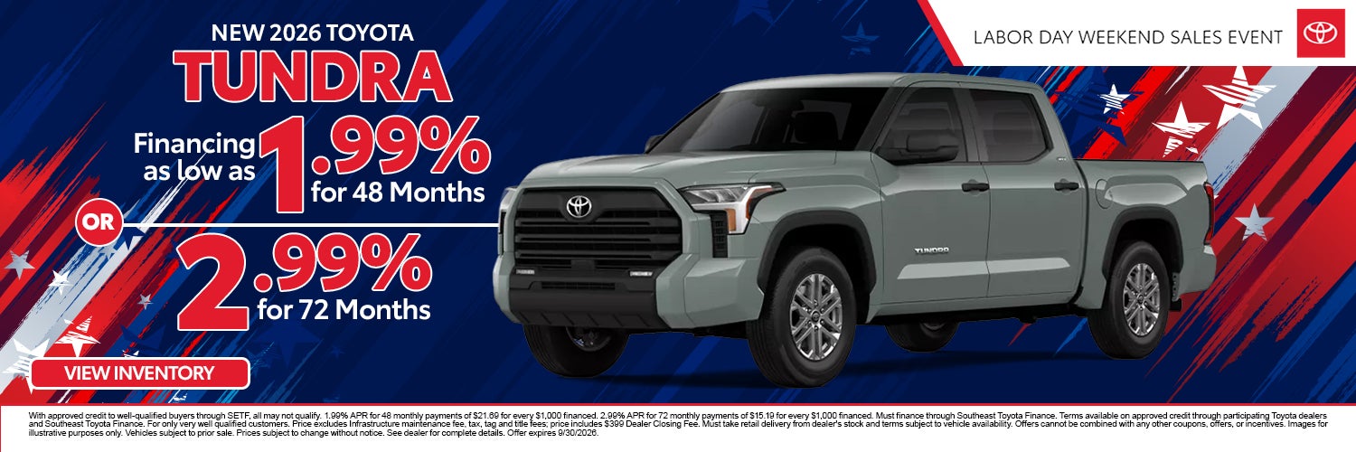 New 2026 Toyota Tundra SR5