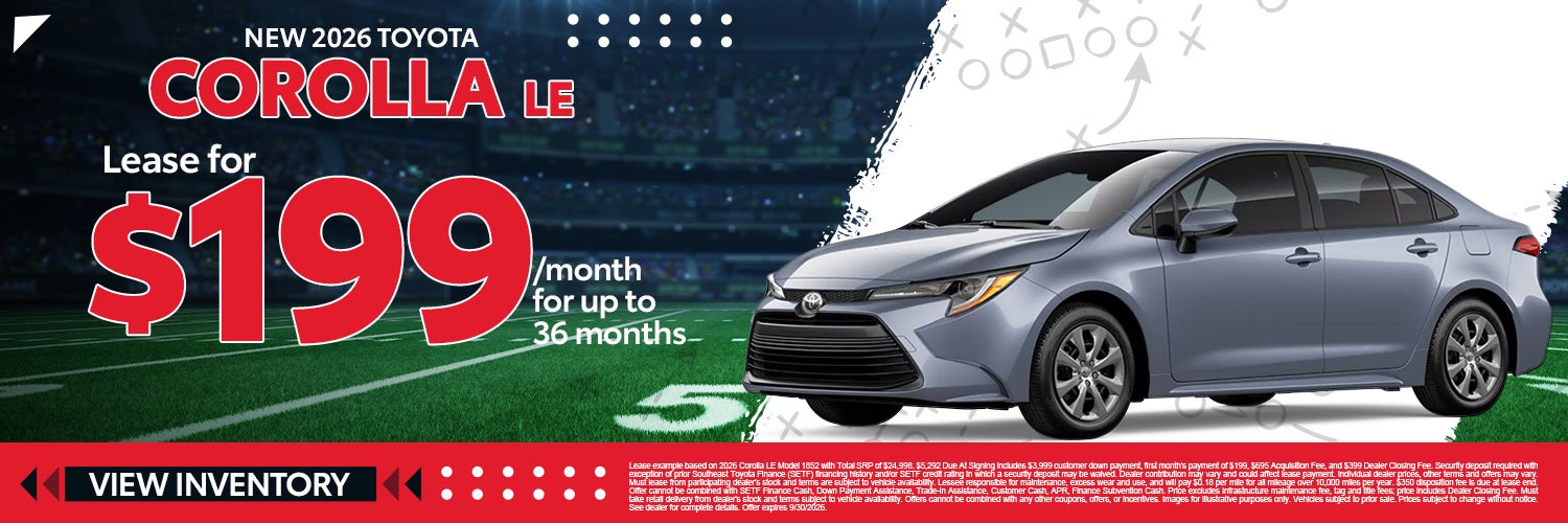 New 2026 Toyota Corolla LE