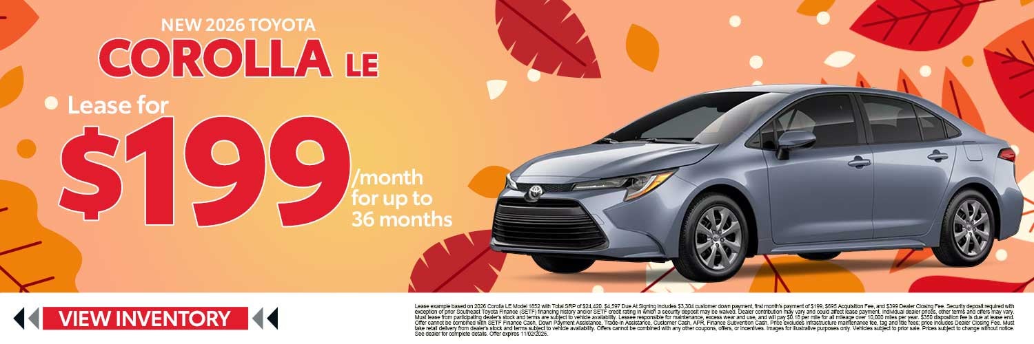 New 2026 Toyota Corolla LE
