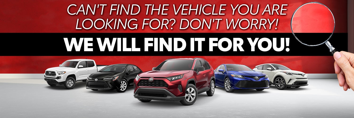 We'll find what you're looking for, for you! Contact us!