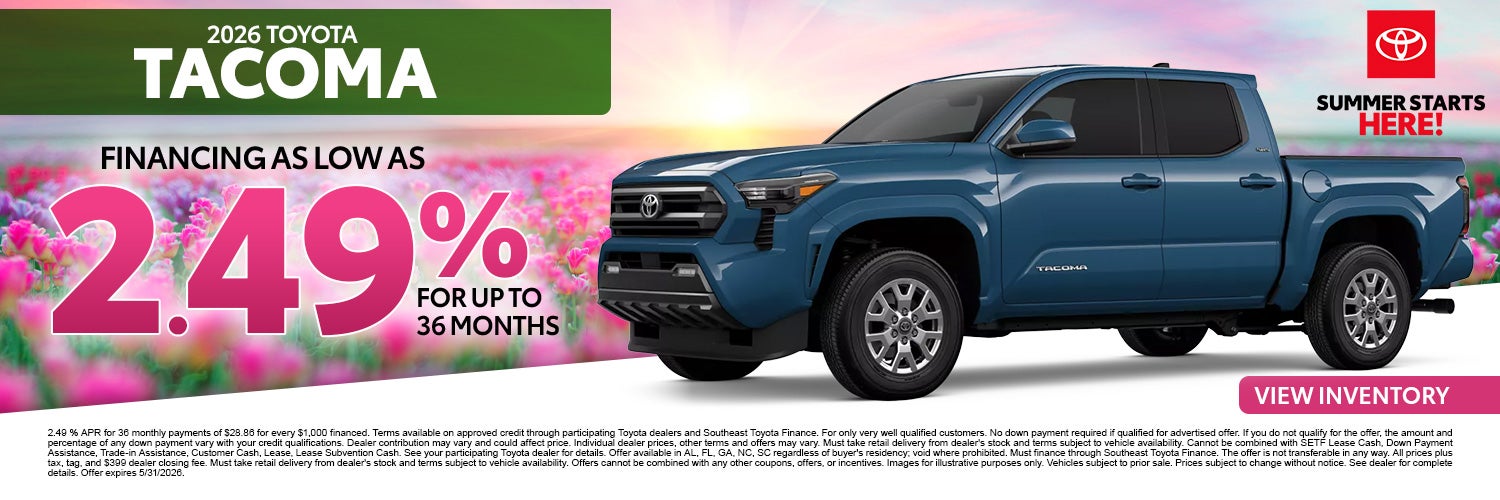 2026 Toyota Tacoma for Sale in Greenwood, SC